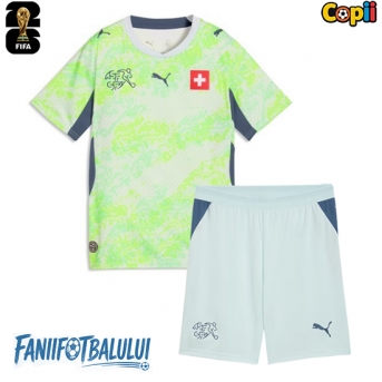 Elveția Echipament de Fotbal Replică Mondial 2026 Copii Deplasare (+ Șorturi)